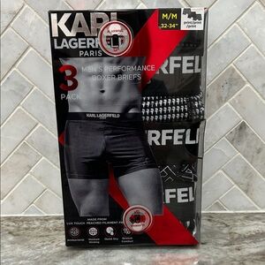 NWT! Karl Lagerfeld Men’s Boxer Briefs - pkg of 3